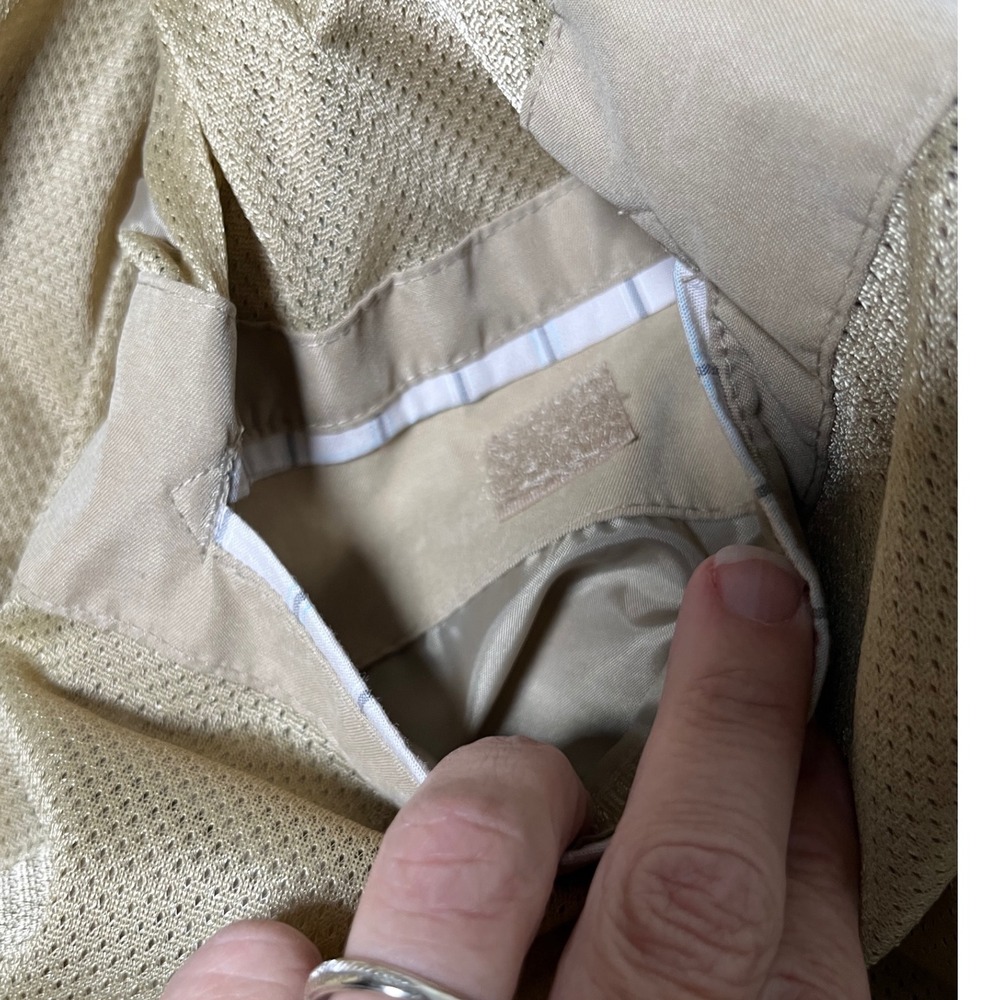 London Fog Men XL‎ Beige Tan Jacket Zip Front Lightweight Harrington Casual Coat - Picture 8 of 14